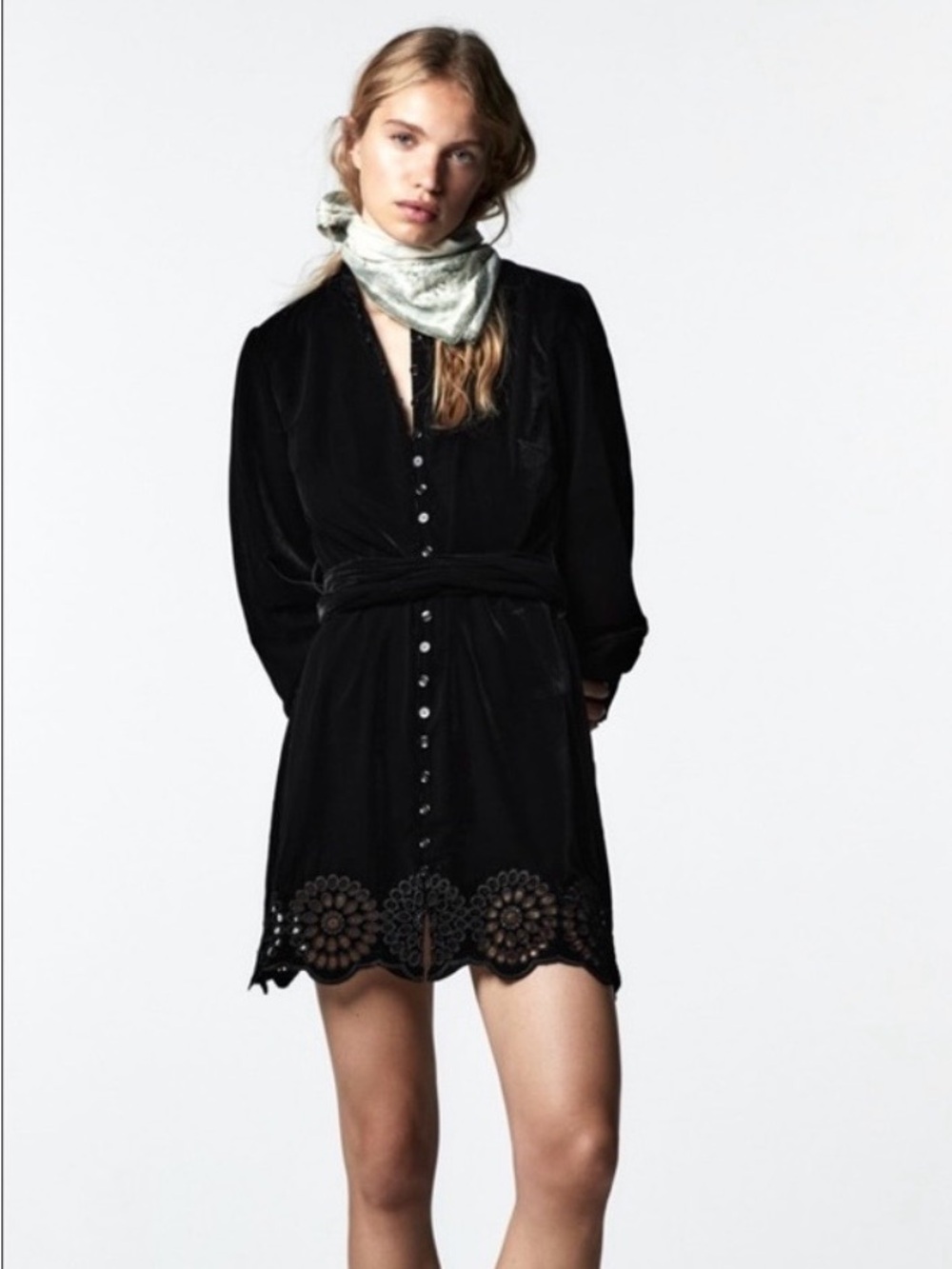 NWT-Zara short velvet dress